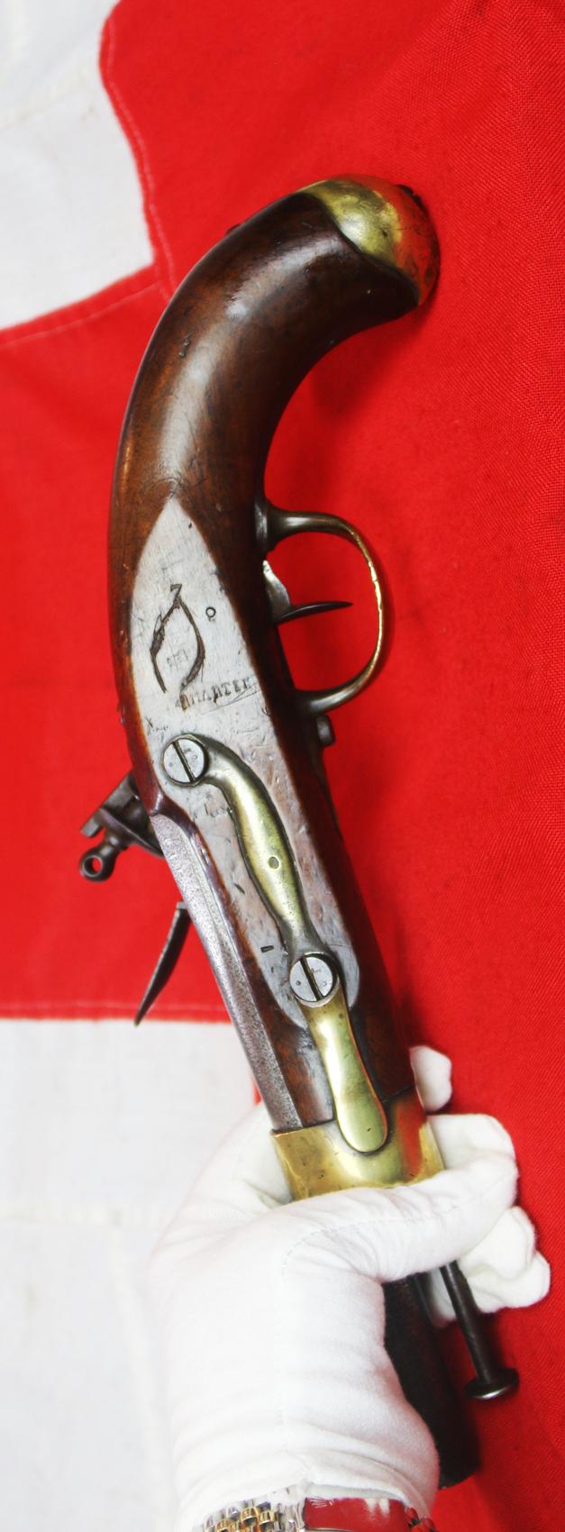 A Superb & Rare Historical French Cuirassier's Flintlock Pistol Year XIII Pattern. Made and Issued to the Cuirassiers Before Napoleon's 100 Days War. And Used At the Battles of Quatre Bras and Waterloo