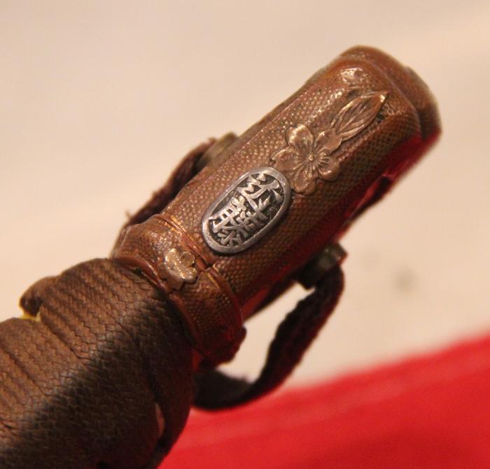 A Superb, Gendaito, Japanese Traditionally Hand Made Officer's Katana By A Famous Gendaito Sword Maker, & Signed Ichihara Ichiryushi Nagamitsu, With His Kakihan, and Silver Clan Kamon Of the Fujii