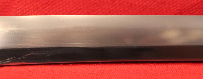 A Superb, Gendaito, Japanese Traditionally Hand Made Officer's Katana By A Famous Gendaito Sword Maker, & Signed Ichihara Ichiryushi Nagamitsu, With His Kakihan, and Silver Clan Kamon Of the Fujii