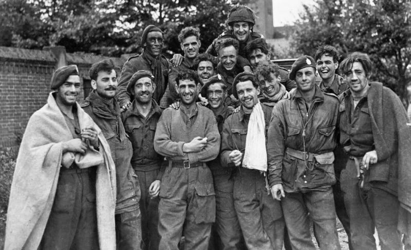 Fabulous D-Day Collection, Medals, & Stripes, of ANCO Corporal of The Ox & Bucks Light Infantry & Later Part of the Airborne Div, Plus, An Original, Net Camouflaged, D.Day Pattern MK III 'High Rivet' Helmet.