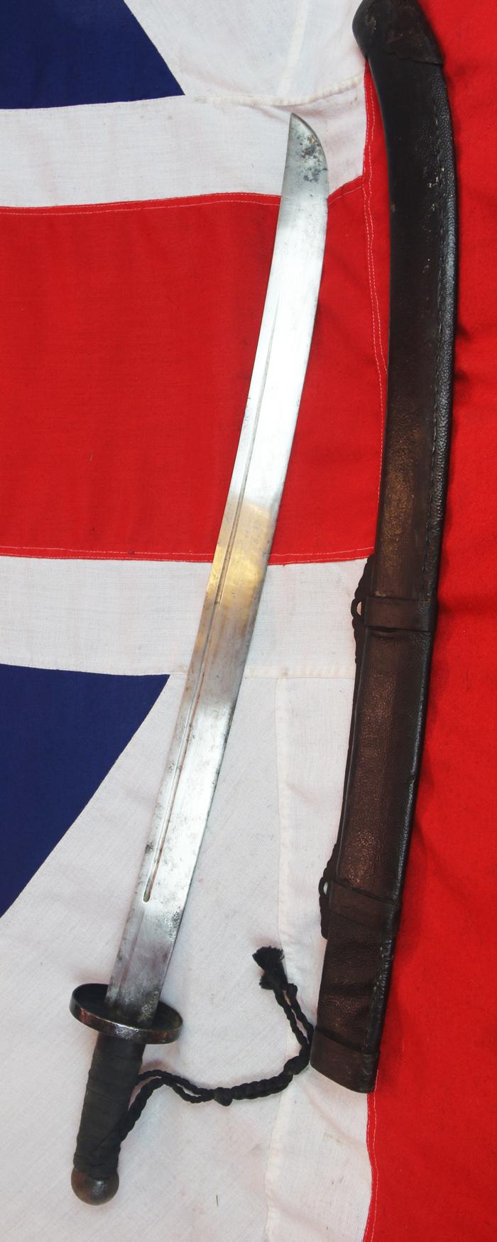 A Fine Scarce, Antique, Chinese Dadao Sword, Ching Dynasty. Used From the Opium Wars and The Boxer Rebellion. The Ching or Qing Dynasty Was Founded From 1644 and Ruled Until 1912.