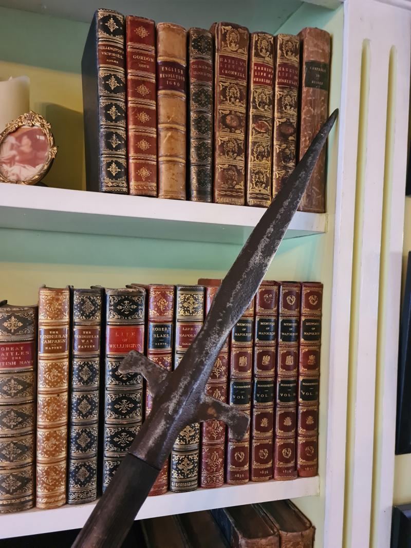 A Superb Old English-Viking Large 'Winged' Spear Javelin Head With Later Haft. A Vital Component in 'Shield Wall' Battles Over 1000 Years Old