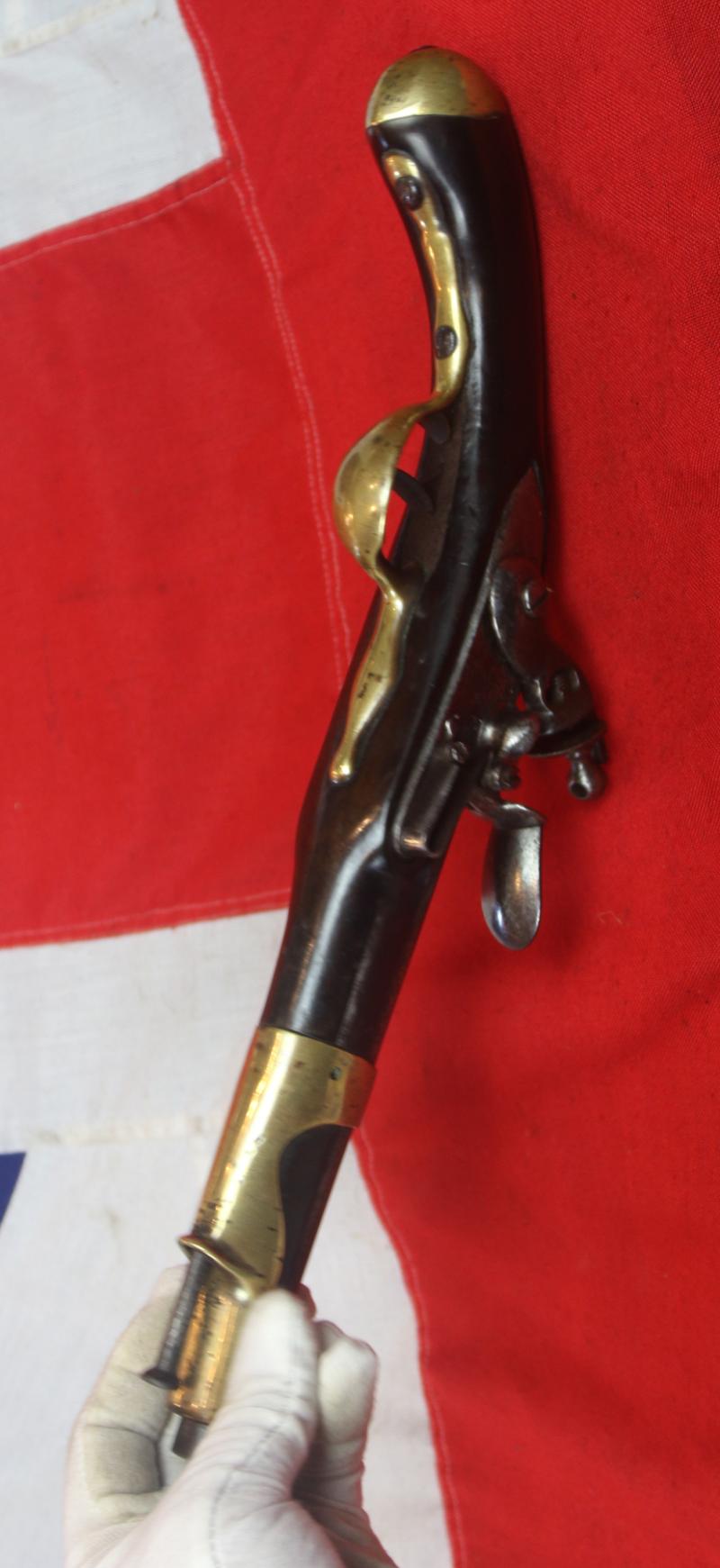 A Superb & Rare French Modele 1733-1766 Flintlock Pistol, Manufactured For The King of France, King Louis XVIth, For the American Revolutionary War Supply, To Aid General Washington's Forces in 1776