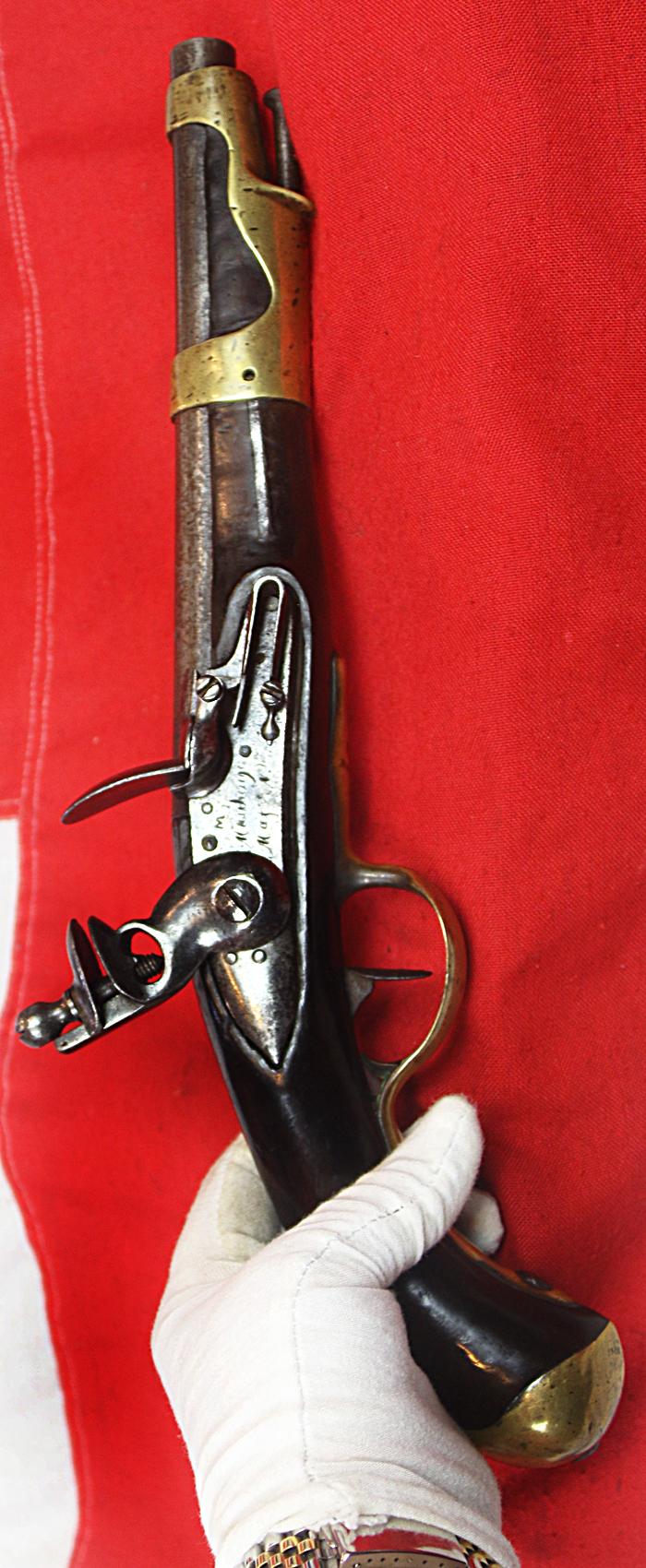 A Superb & Rare French Modele 1733-1766 Flintlock Pistol, Manufactured For The King of France, King Louis XVIth, For the American Revolutionary War Supply, To Aid General Washington's Forces in 1776
