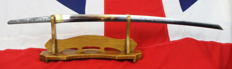 A Great Opportunity To Acquire A Most Beautiful & Stunning 4th/9th Ghurkha, 16th Brigade, 'Chindit' Officer's Japanese Combat War Trophy. A Japanese Officer's Shingunto Sword, Signed by Kanenori, and Dated 1944.