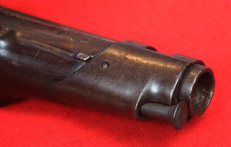 A Most Rare And Superb, Napoleonic Wars Year 9 French Gendarmerie Flintlock Pistol. It Great Condition For Age. All Blackened Steel Mounts And Made From The Maubeuge Manufacture Contract