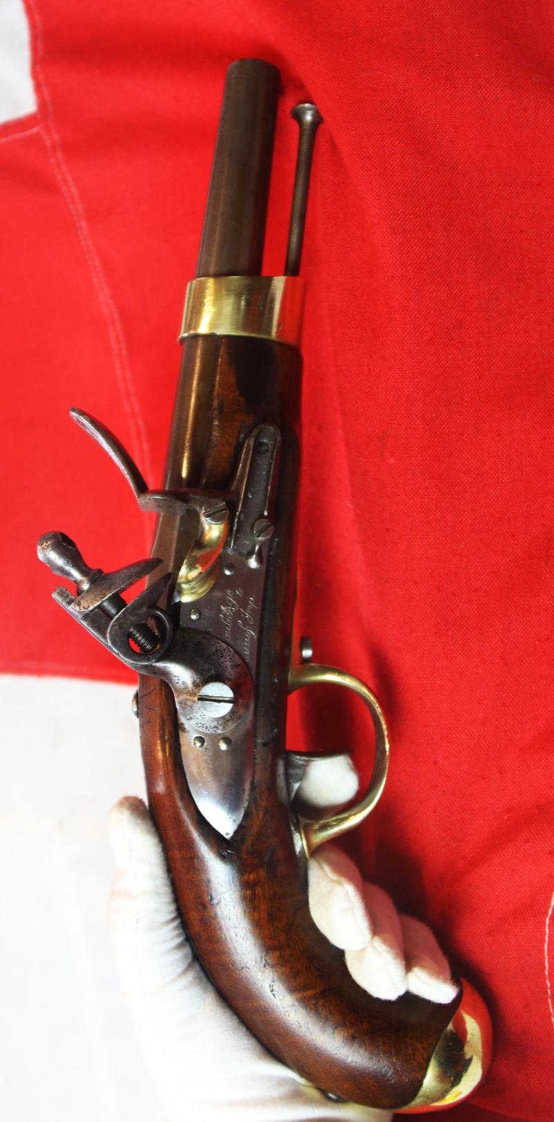 An Original, French, Napoleonic Year 13 Modele, & Dated 1813 French Flintlock Line Cavalry Pistol, Mauberge Manufacture Imperial. Manufactured For Napoleon's Army To Replace All The Grande Armee Pistols Lost In the Retreat From Moscow