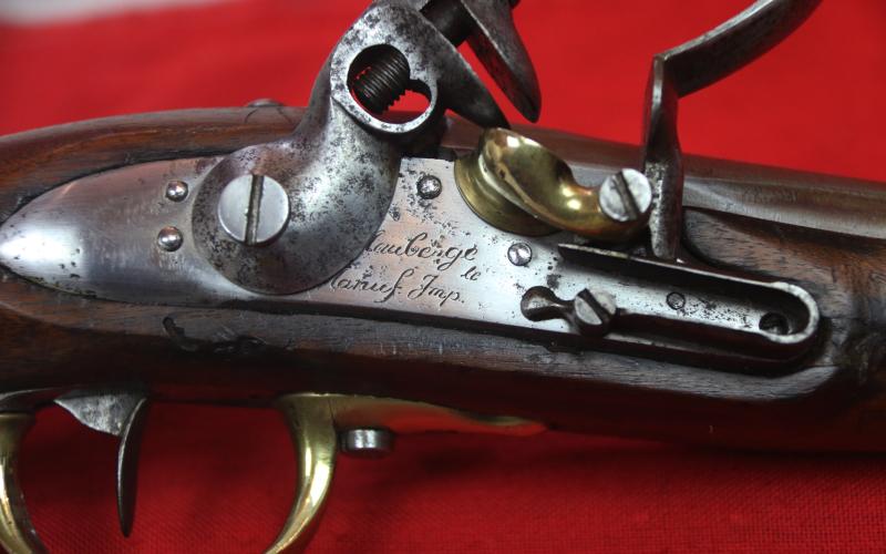 An Original, French, Napoleonic Year 13 Modele, & Dated 1813 French Flintlock Line Cavalry Pistol, Mauberge Manufacture Imperial. Manufactured For Napoleon's Army To Replace All The Grande Armee Pistols Lost In the Retreat From Moscow
