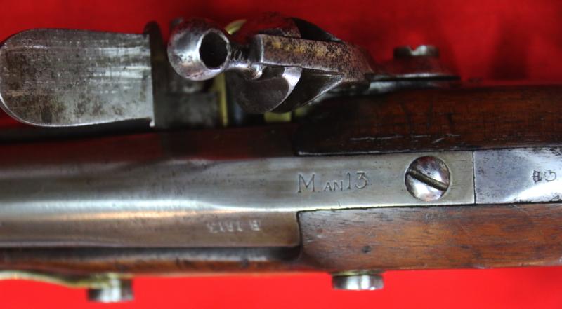 An Original, French, Napoleonic Year 13 Modele, & Dated 1813 French Flintlock Line Cavalry Pistol, Mauberge Manufacture Imperial. Manufactured For Napoleon's Army To Replace All The Grande Armee Pistols Lost In the Retreat From Moscow