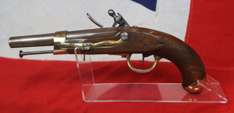 An Original, French, Napoleonic Year 13 Modele, & Dated 1813 French Flintlock Line Cavalry Pistol, Mauberge Manufacture Imperial. Manufactured For Napoleon's Army To Replace All The Grande Armee Pistols Lost In the Retreat From Moscow