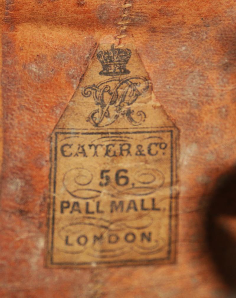 A Really Rare Original Victorian Crimean War Other Ranks Guardsman's Bearkin Cap. with Hardened Leather Interior Frame & Original, Victorian, Crown VR , Maker's Label