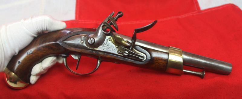 An Original, French, Napoleonic Year 13 Modele, & Dated 1809 French Flintlock Line Cavalry Pistol, Mauberge Manufacture Imperial. Manufactured For Napoleon's Grande Armee.