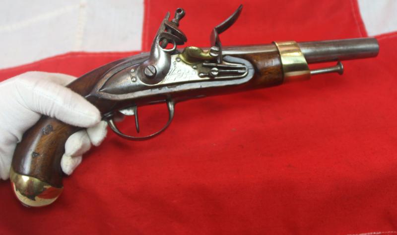 An Original, French, Napoleonic Year 13 Modele, & Dated 1809 French Flintlock Line Cavalry Pistol, Mauberge Manufacture Imperial. Manufactured For Napoleon's Grande Armee.