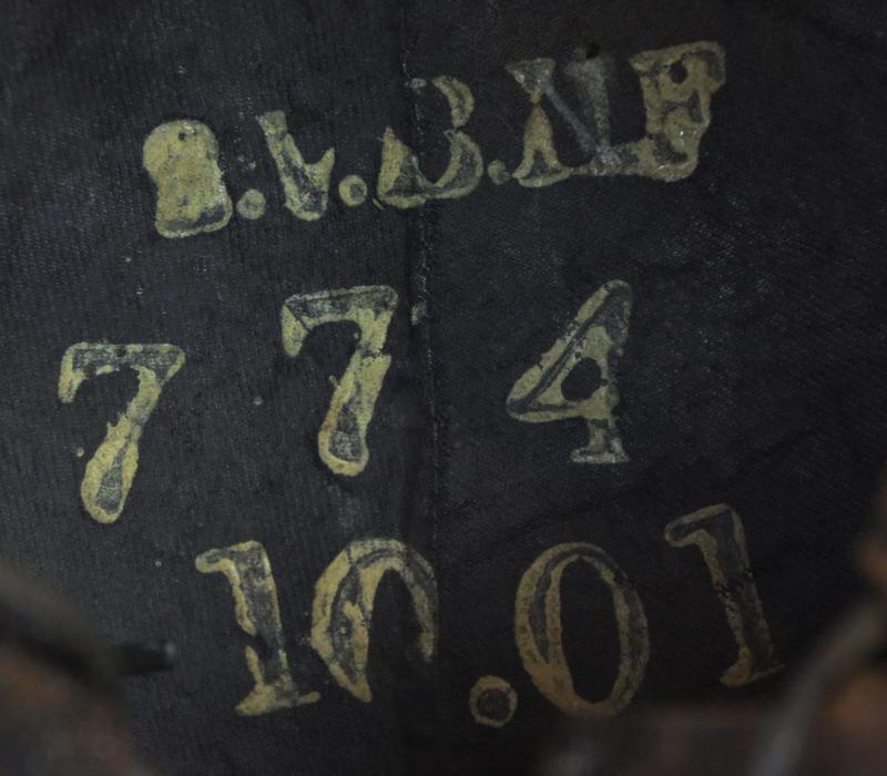 Scarce Antique Victorian Regimental Racoon Skin Cap of The Northumberland Fusiler's. Flaming Fusiler Grenade Badge With George and The Dragon Regimental Motto Quo Fata Vocant With Red and White Feather Hackle, and Curb Chin Chain