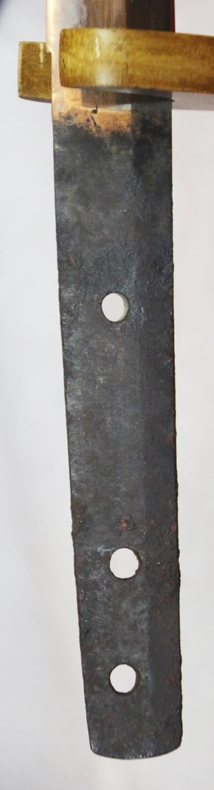 A Super Antique Ancestral Japanese Sword. Koto Blade, Around 500 Years Old. A WW2 Officers Katana, Antique, Edo Period, Traditional Tsuka {Hilt}. Unusual Short Size, For Tank Officer Service