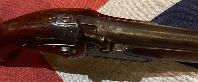 A Fabulous, Circa 1804, Peninsular War & Waterloo British Light Dragoon Pistol From the Tower of London. GR Crown Tower Stamped Ordnance Issue, Superb Walnut Stock. Just Arrived Today & An Incredibly Inexpensive Light Dragoon Service Pistol