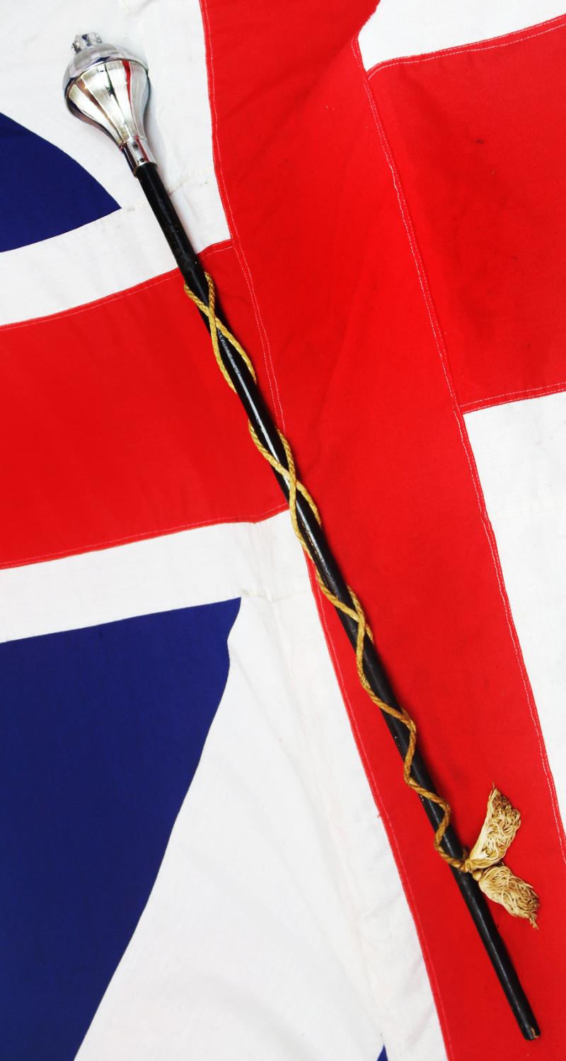 A Good King George VIth Pattern Household Division Drum Major's, of The Welsh Guards Marching Mace