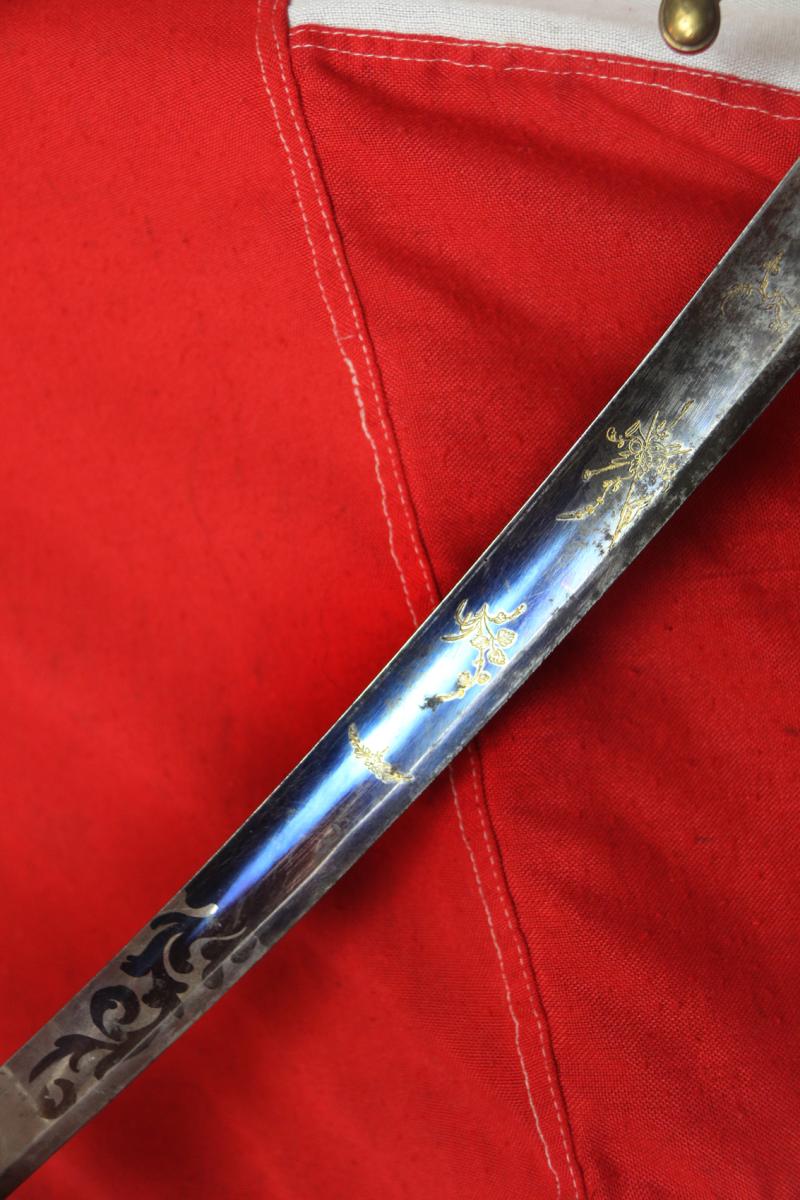 A Rare, Absolutely Stunning 1st Empire, Combat, 'Blue. & Gilt' Officer's Sabre of the Legere, Hussards, & Mounted Chasseurs. The Year IX, Circa 1810, Sabre Used by Officers of the Mounted Chasseurs of the Imperial Guard