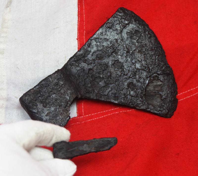 A Super Historical Saxon Warrior's Axe. Likely a Saxon Thegn. Circa 850. As Was Used at the Battle of Basing of Saxon King Æthelred and His Brother, The Future Saxon, King Alfred the Great During the Viking Invasions of the Kingdom of Wessex