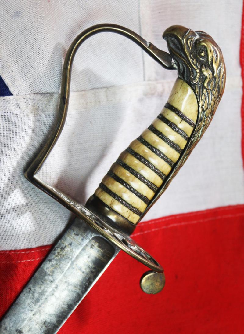 A Very Fine & Rare, Signally Beautiful, Anglo-American War of 1812, 'Eagle Head' & Scroll Fretted Hilt, American Officer's Sabre. In Great Condition.