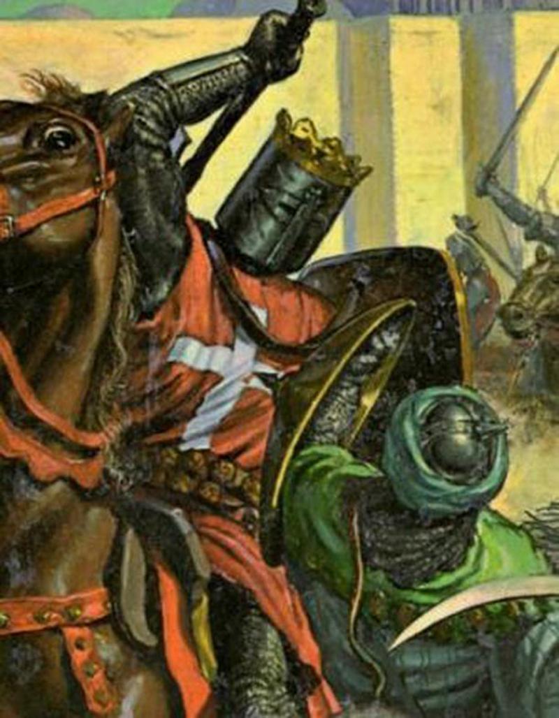 A Very Good & Fine Original Medieval 'Crusader' Knight's Bronze Battle Mace & Scorpion Flail Mace Head Circa 12th Century. Around 900 Years Old, In Superb Condition and With Excellent Natural Age Patination