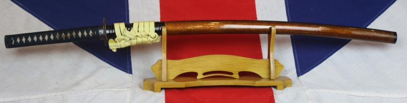 Beautiful, Original 'Tamashigiri Cutting Test' Antique Samurai Katana Signed By High Rated Master Smith, Masashige Tegarayama, 手柄山正繁 With Highly Rare Tamashigiri Cutting Test, By Gonnosuke Komatsubara, Dated 1799. & A Buddhist Eightfold Path Tsuba