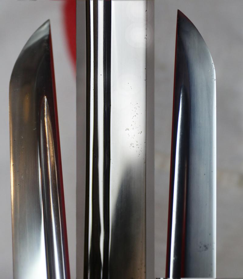 Beautiful, Original 'Tamashigiri Cutting Test' Antique Samurai Katana Signed By High Rated Master Smith, Masashige Tegarayama, 手柄山正繁 With Highly Rare Tamashigiri Cutting Test, By Gonnosuke Komatsubara, Dated 1799. & A Buddhist Eightfold Path Tsuba