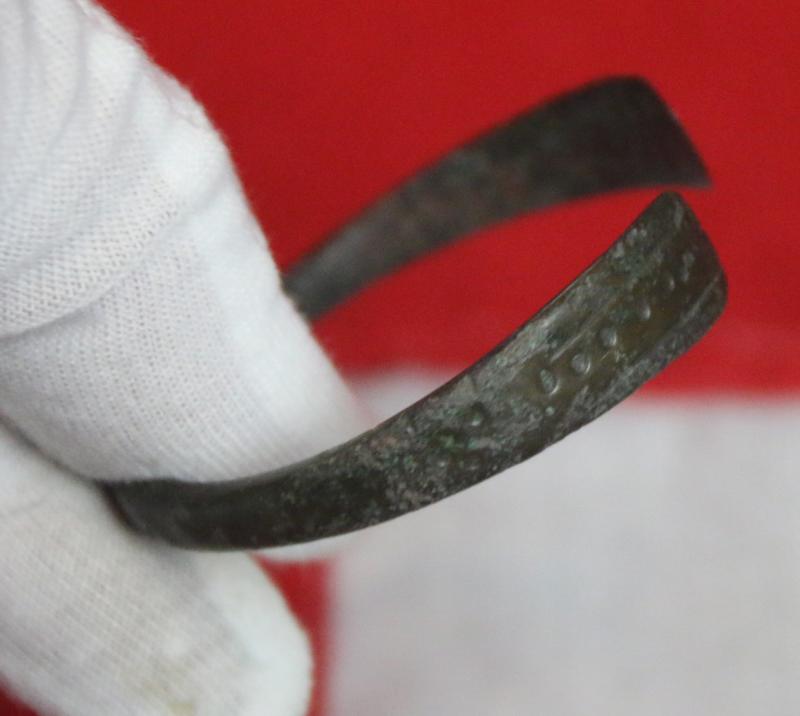 A Fine, Original, Bronze Imperial Roman Legionary's Military Armilla, As Awarded for Military Gallantry. Almost 2000 Years Old Donum Militarium. Worn From The Period of Emperors Trajan, Hadrian Marcus Aurelius, Lucius Verus & Commodus