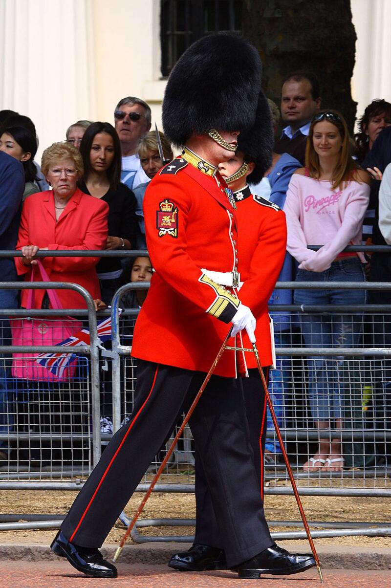 A Household Division, Welsh Guards, Drum Major's, Vintage Pace Stick. E.R II Period