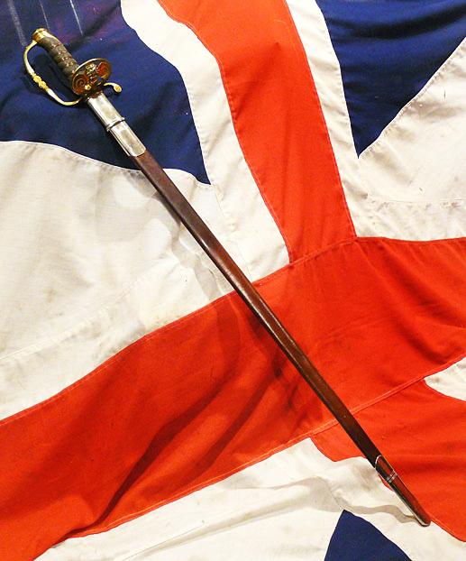 A Most Scarce Victorian Antique Honourable Artillery Company Officer's Sword. In Field Service Scabbard