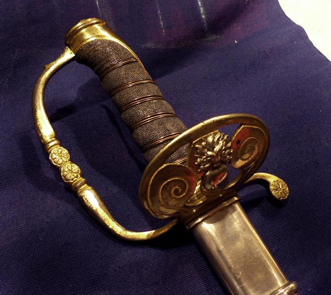 A Most Scarce Victorian Antique Honourable Artillery Company Officer's Sword. In Field Service Scabbard