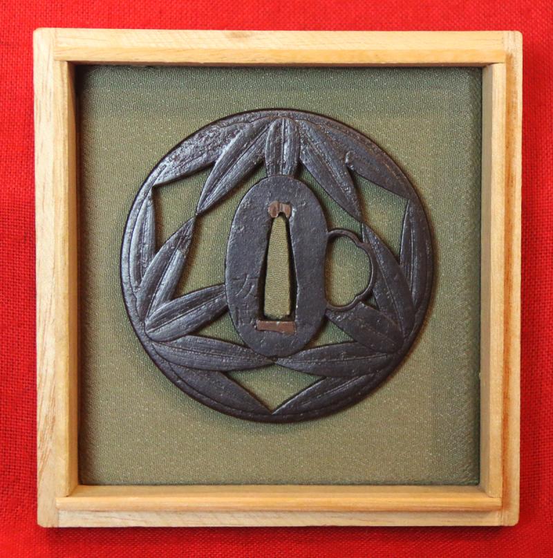 Superb Tsuba Signed Choshu Koku Hagi ju Kawaji Go {no} Ju Tomochika. A Retainer of The Mori Daimyo