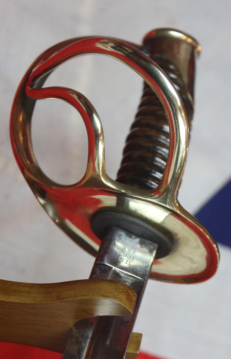 Superb Original US Civil War Cavalry Sabre By Roby, Chelmsford Mass. Dated 1864 Identical to General George Armstrong Custer's Cavalry Sabre, An 1864 Roby Contract Sword, Inspected by AGM For Custer's Wolverines. Possibly Made For The Michigan Brigade