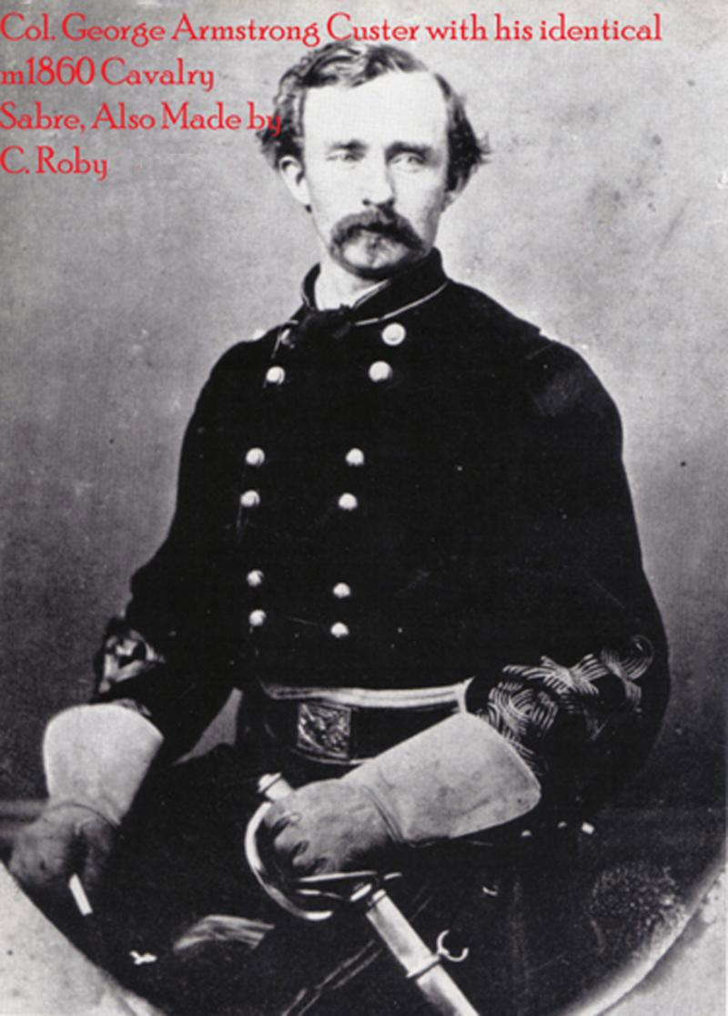 Superb Original US Civil War Cavalry Sabre By Roby, Chelmsford Mass. Dated 1864 Identical to General George Armstrong Custer's Cavalry Sabre, An 1864 Roby Contract Sword, Inspected by AGM For Custer's Wolverines. Possibly Made For The Michigan Brigade