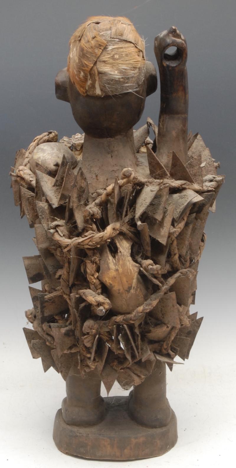 A Superb Esoteric Collection of Vintage Witchcraft Pieces, Witchballs & African Kongo Nail-Fetish Figures, & A Voduo {Voodoo} Entangled Simian Carved Figure. Feared by Victorian Missionaries as Instruments of Sorcery by The Tribal Nganga. & A Draken Head