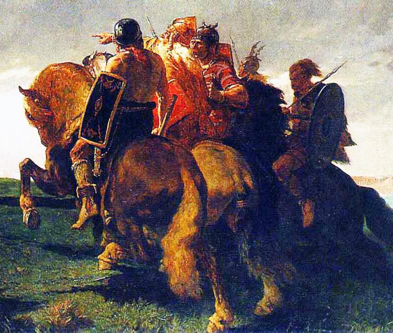 1st 2nd Century Romano British Ellipsoid Glass Ring Mount Depicting the Impressed Head of the Sky God of Thunder Taranis {Roman,Jupiter} or Mithras {Roman, Mars} Of the East of England Mithraic Cult. From the Era of 'King' Caratacus