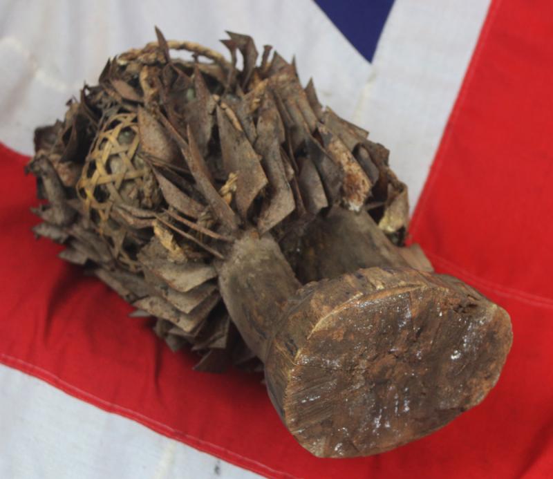 An Absolutely Superb Esoteric Antique Witchcraft Fetish Statue. An African Kongo Witch Doctor's Nail-Fetish Figure, A Voduo {Voodoo} Nkondo Nkisi. Historically Much Feared by Victorian Missionaries as Instruments of Sorcery. Made by The Tribal Nganga