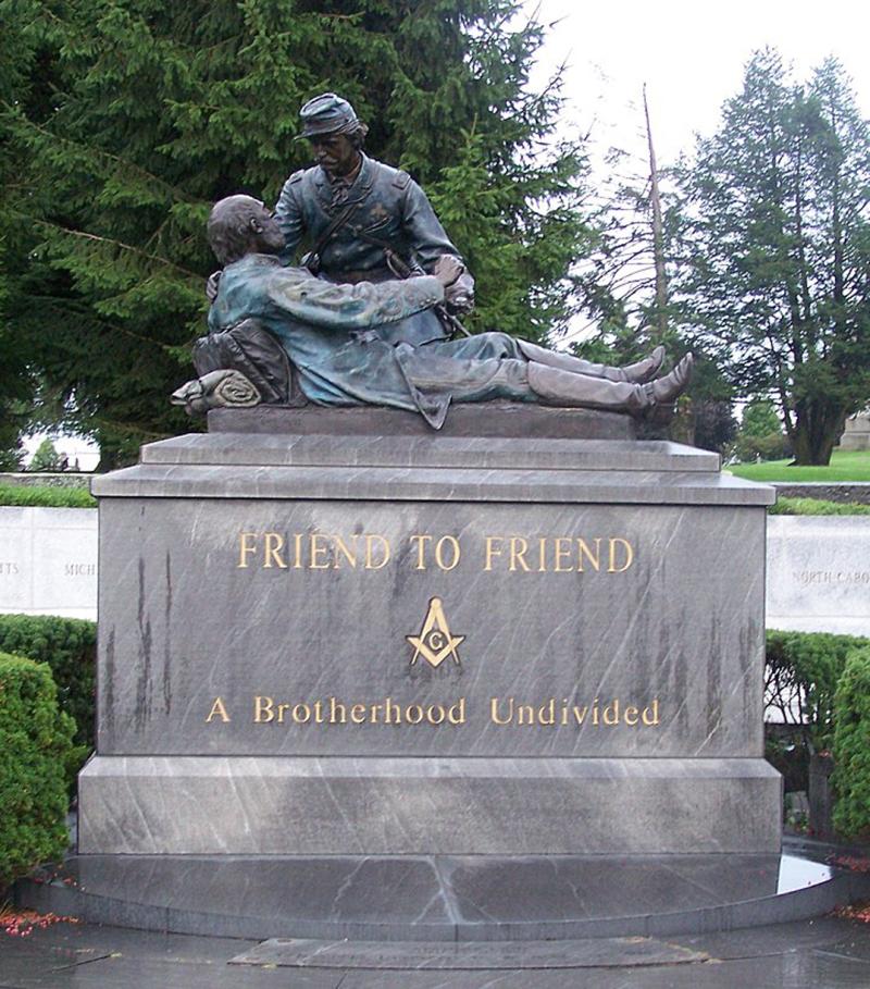 A Superb Crimean War and US Civil War Period Crystal Masonic Gaming Tumbler