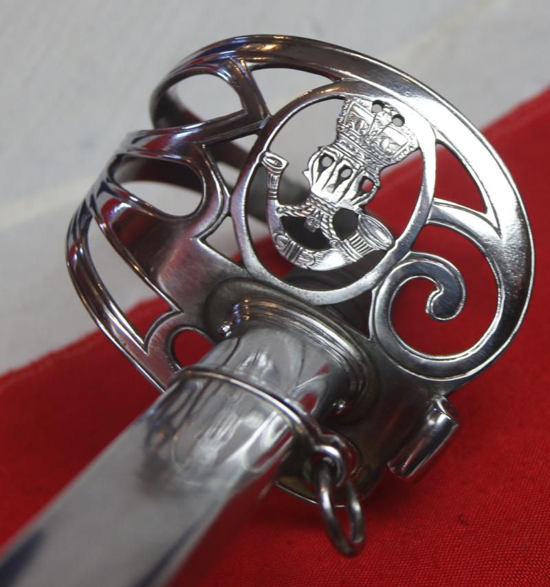 A Wonderful Quality, Original, Victorian, Deluxe Grade Antique Light Infantry Rifles Officer's Combined Combat and Dress Service Sword. In Excellent Plus Condition.