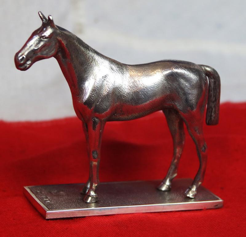 A Solid Hallmarked Sterling Silver Horse, By Carrington and Company Of Regent Street, London, In 1961. Silversmiths To Queen Victoria, Prince Albert, Edward VII and George V, Czar Nicholas I & II,Queen Alexandra of Russia.