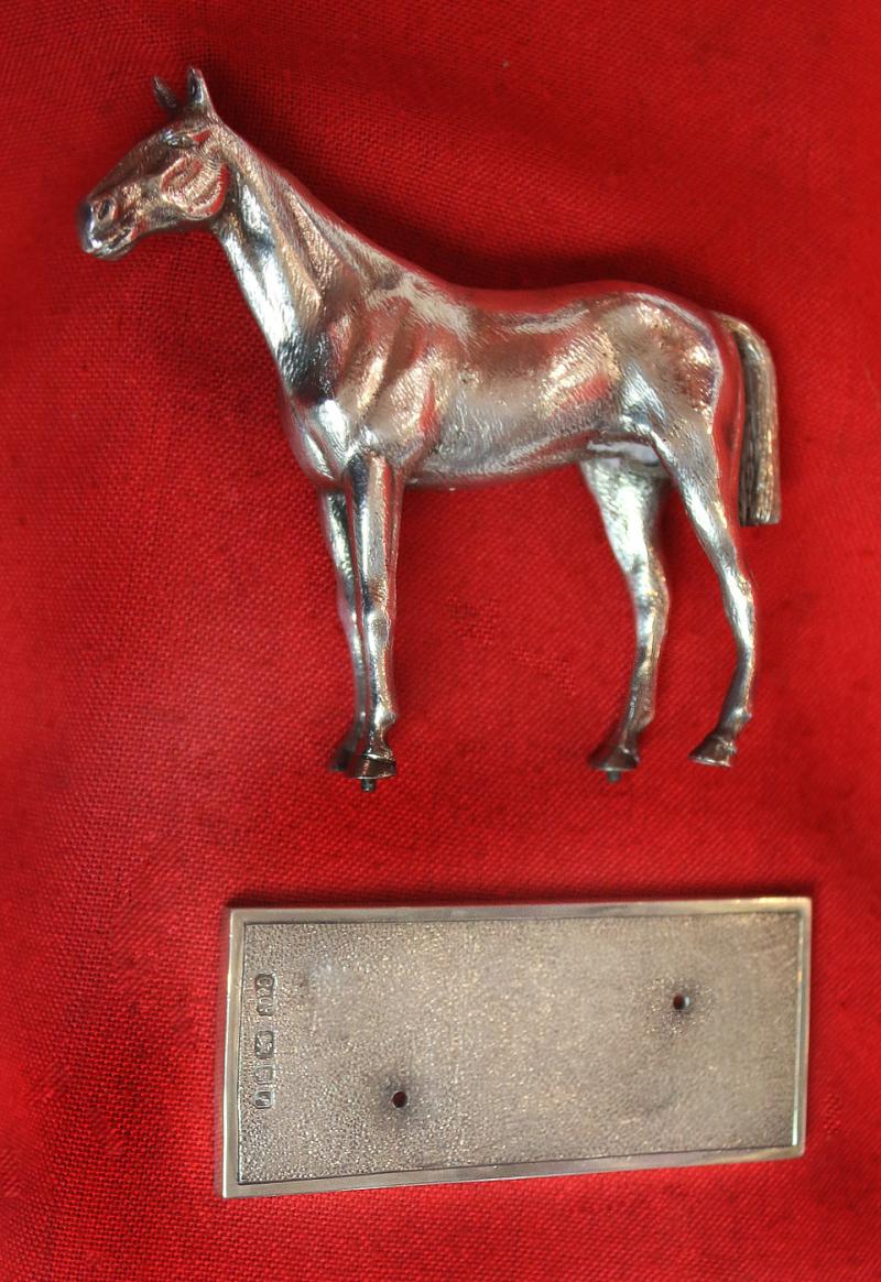 A Solid Hallmarked Sterling Silver Horse, By Carrington and Company Of Regent Street, London, In 1961. Silversmiths To Queen Victoria, Prince Albert, Edward VII and George V, Czar Nicholas I & II,Queen Alexandra of Russia.