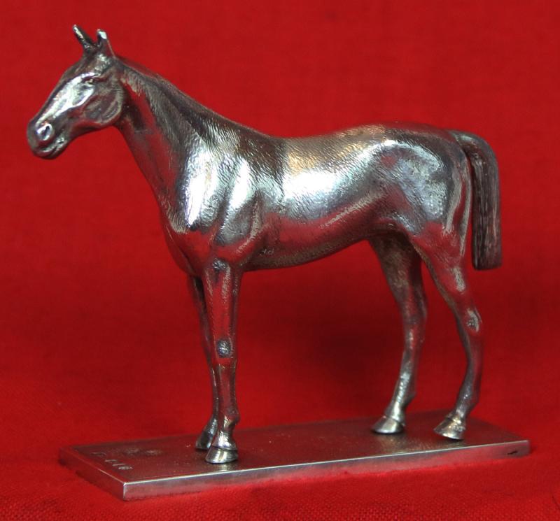 A Solid Hallmarked Sterling Silver Horse, By Carrington and Company Of Regent Street, London, In 1961. Silversmiths To Queen Victoria, Prince Albert, Edward VII and George V, Czar Nicholas I & II,Queen Alexandra of Russia.