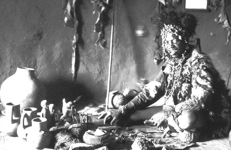 Absolutely Superb Esoteric Antique Witchcraft Fetish Statue. An African Kongo Witch Doctor's Nail-Fetish Power Figure, A Voduo {Voodoo} Nkondi Nkisi. Historically Much Feared by Victorian Missionaries as Instruments of Sorcery. Made by The Tribal Nganga