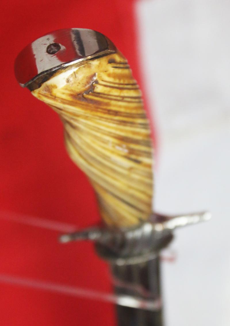 A Superb 18th Century Royal Naval Midshipman's & Officer's Short Sword Hanger, Carved Spiral Hilt Grip With Rare Silver Close Plate Quillon and Pommel used From The Battle of the Glorious Ist of June, the Battle Of the Nile and the Battle of Trafalgar