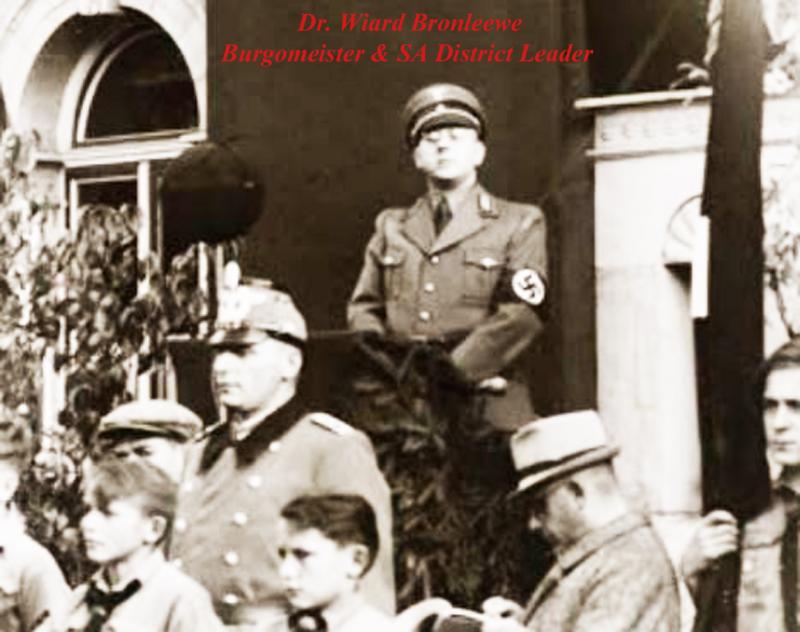 A German 'Wedding Gift' Presentation Grade Adolf Hitler's 'Mein Kampf' Published in 1939. Presentation & Personally Signed by Dr. Wiard Bronleewe Burgomeister & SA District Leader of Peine