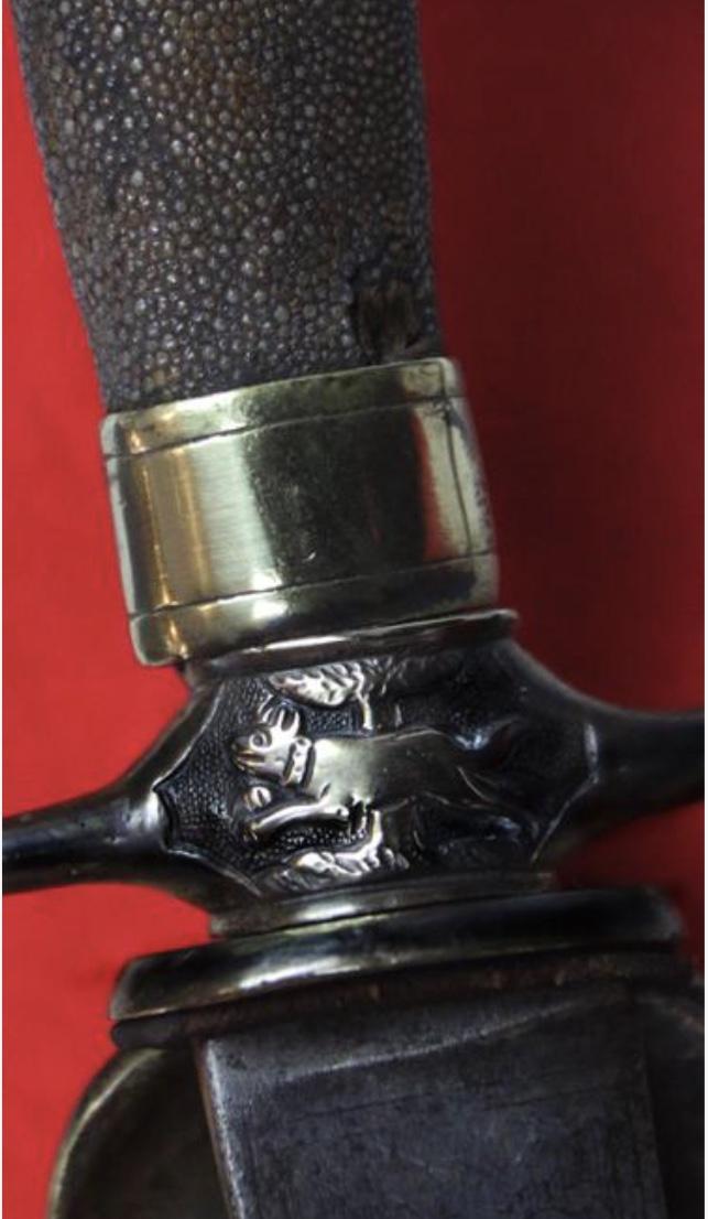 Very Rare Circa 1700’s Japanese Nagasaki Emigre Sword Maker. A ‘Sawasa’ Naval Hanger A Japanese Hangar in The European Style, For a Senior Officer of the Dutch East India Company ( the VOC). A VOC Naval Captain of A So Called ‘Black Ship’