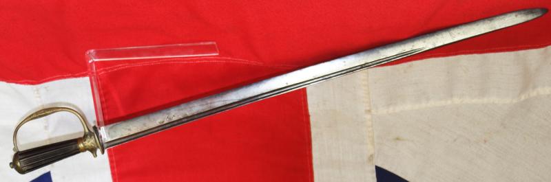 A Very Fine, 17th Century, King 'William & Queen Mary' Period Hangar Sword Cutlass of Senior Naval Officer's Admirals and Captains of the Royal Navy. Also, Of Notorious Pirates 🏴☠️. Armourers Stamped Blade with Crescent Moon and Stars