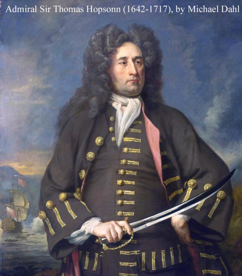 A Very Fine, 17th Century, King 'William & Queen Mary' Period Hangar Sword Cutlass of Senior Naval Officer's Admirals and Captains of the Royal Navy. Also, Of Notorious Pirates 🏴☠️. Armourers Stamped Blade with Crescent Moon and Stars