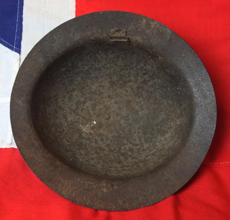 A Superb, Original, WW1 British Brodie 'Tommy' Combat Helmet. Veteran Painted With WW1 Cartoon & Theatre Character 'Old Bill'