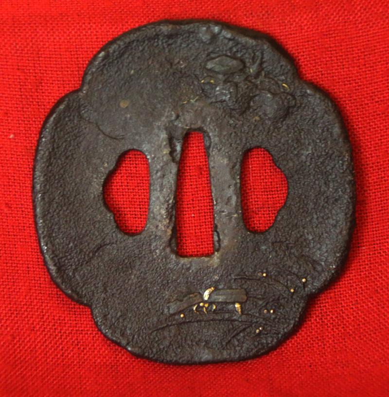 A Stunning, Antique, Edo Period Shinto 'Dragon Horimono' Katana With A Carved Horimono Blade of a Dragon. With a Superb Suguha Hamon